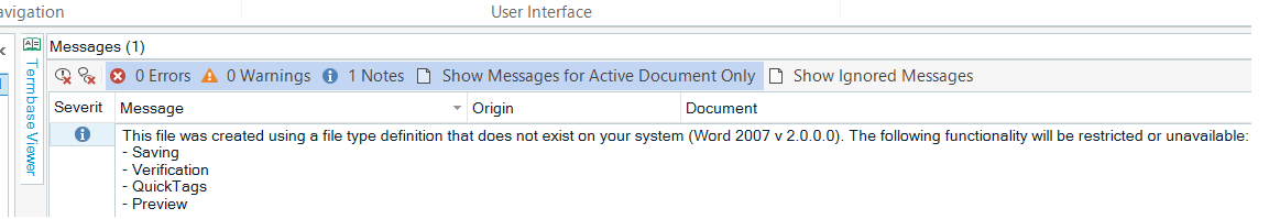 Missing file type
